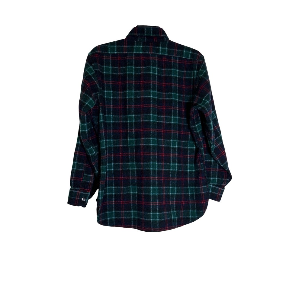 Pendleton Wool Plaid Button Down Shirt Long Sleeve Flannel Sz L Cowboy Hike